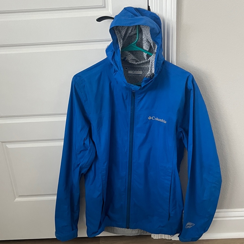 Columbia Men’s Blue Rainjacket Size Medium